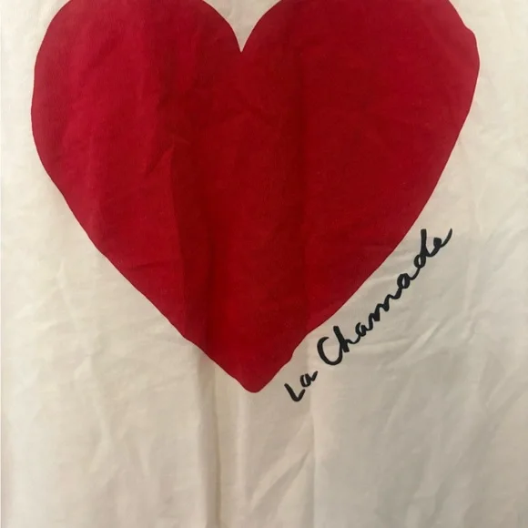 Sezane La Chamade Cream T-Shirt | Size Extra Small - Picture 2 of 4